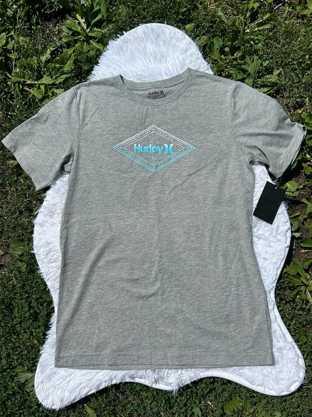 Hurley Boy's Wayward Tide T-Shirt Grey Heather Size XL NEW Buckle Exclusive - Picture 6 of 16